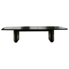 Contemporary Solid Ash Black Hera Dining Table Big by Tim Vranken
