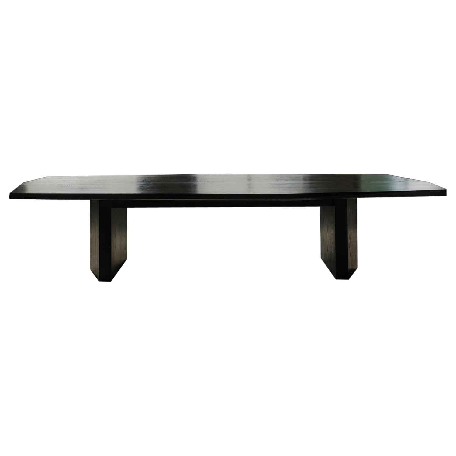 Contemporary Solid Black Ash Hera Dining Table by Tim Vranken For Sale