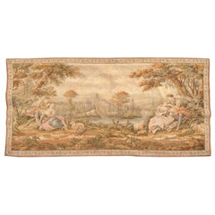 Pretty Vintage Aubusson Style Jaquar Tapestry