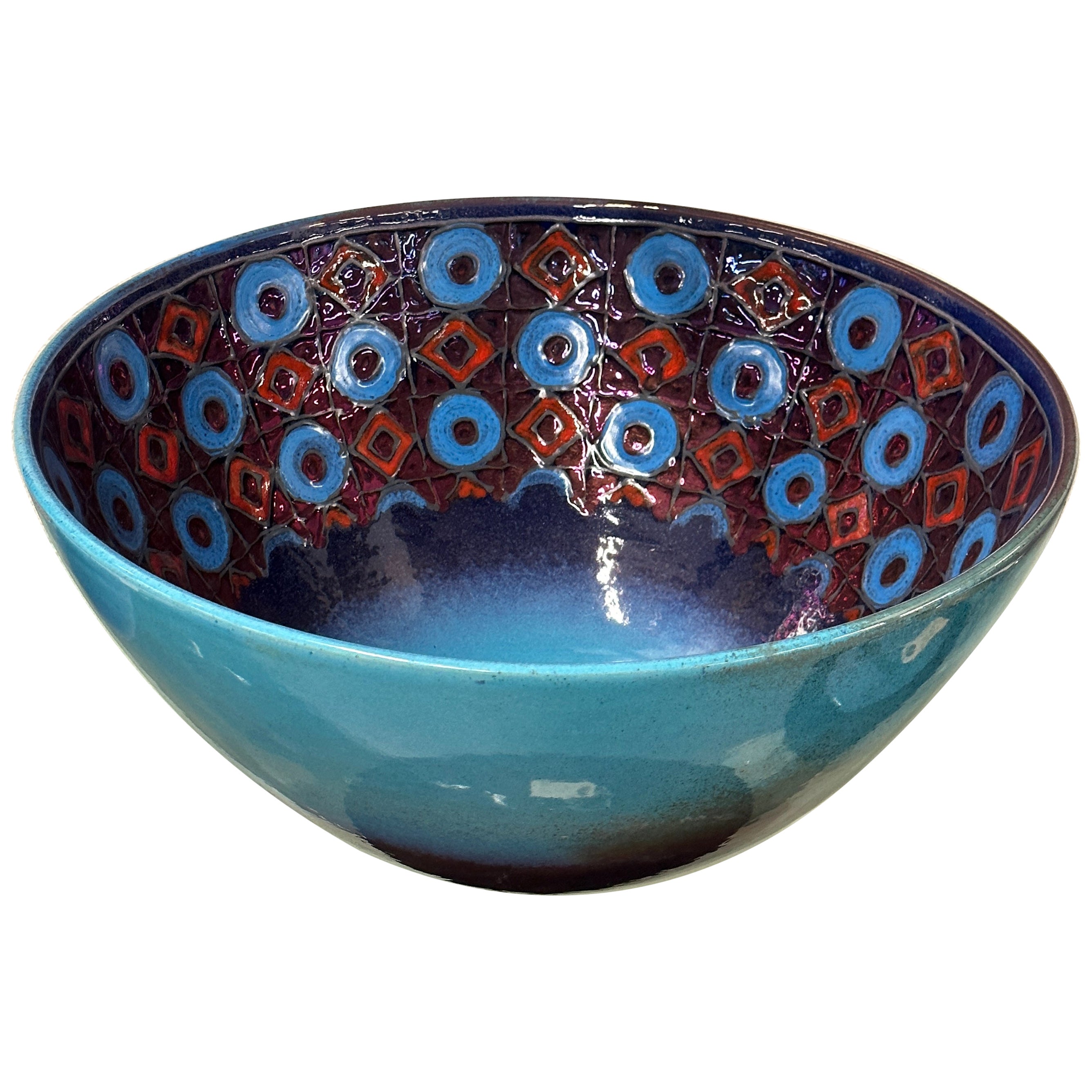 Massive Pottery Bowl by Bottega Vignoli Faenza, 2014 For Sale