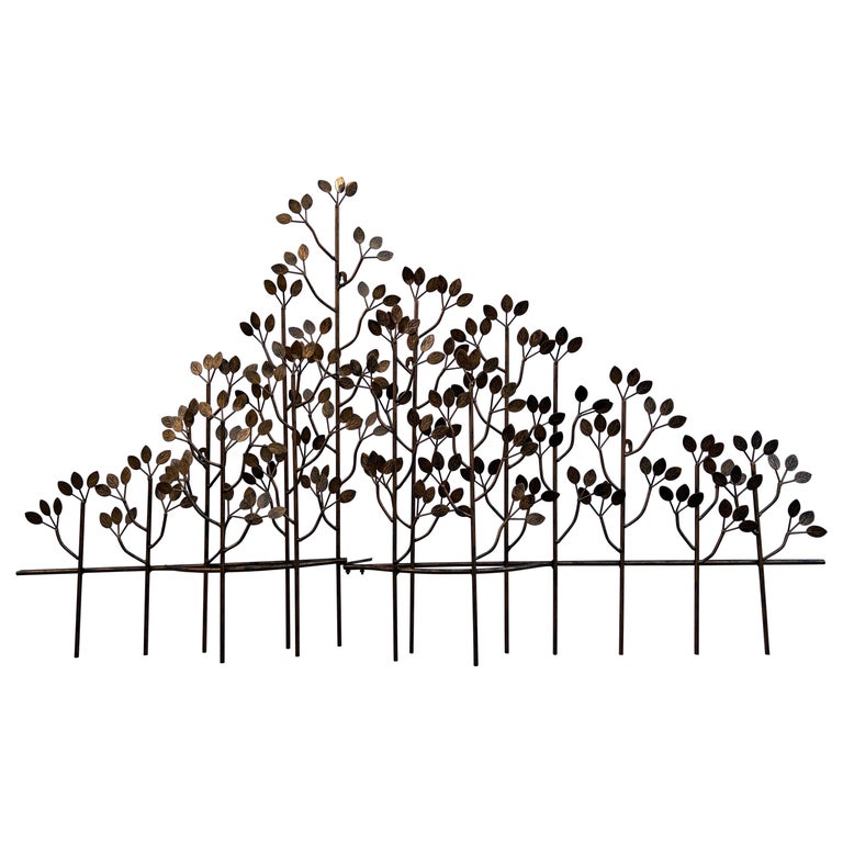 Large Mid Century Modern Tree Wall Sculpture For Sale at 1stDibs