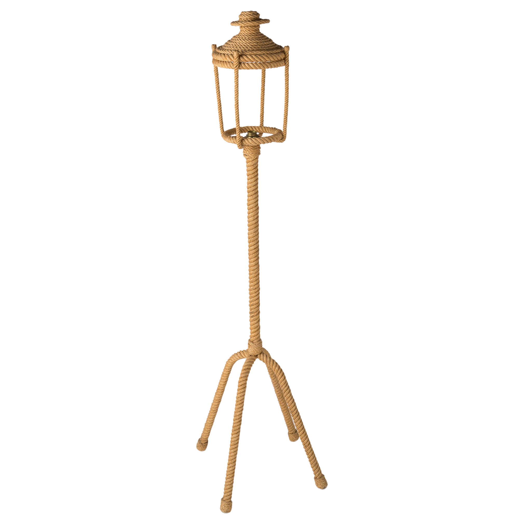 Lampadaire en forme de lanterne par Audoux Minnet, France, années 1960