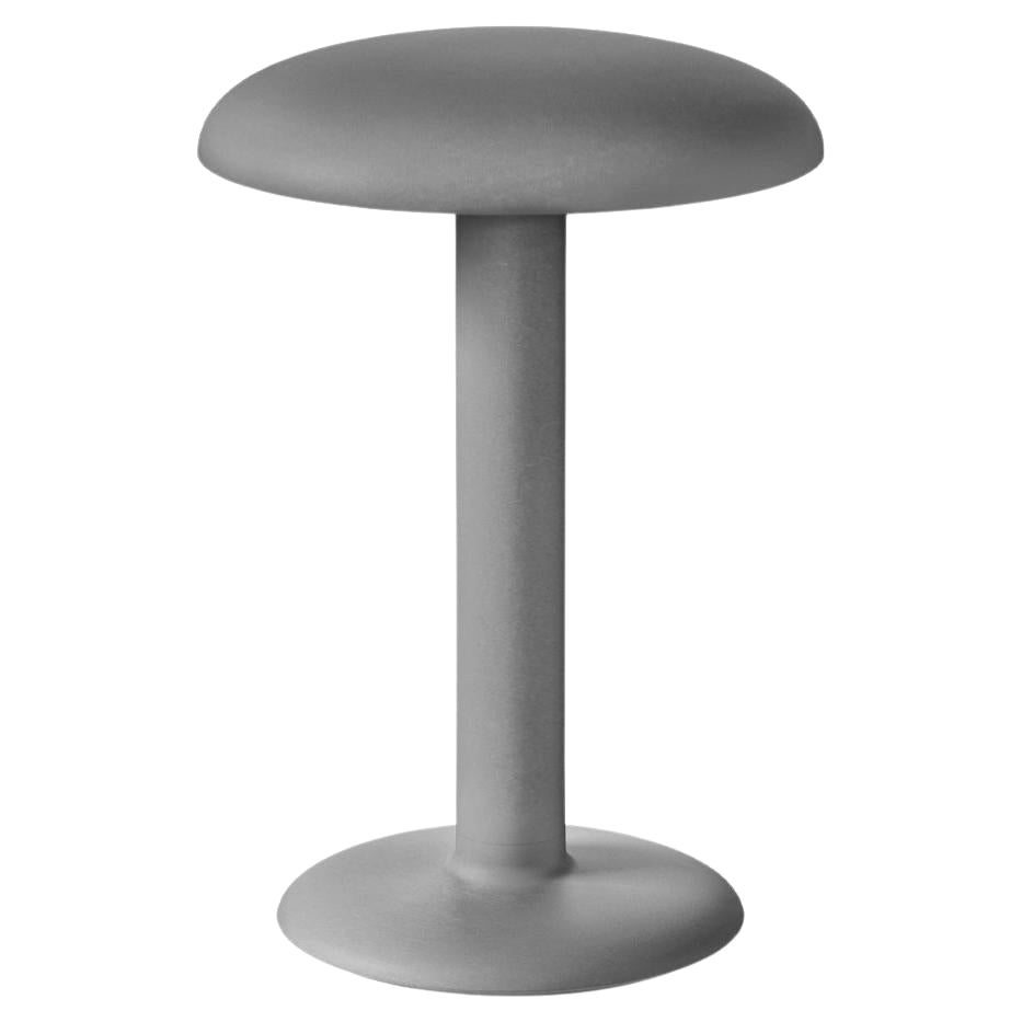 Gustave Residential Table Lamp in Raw Aluminum For Sale