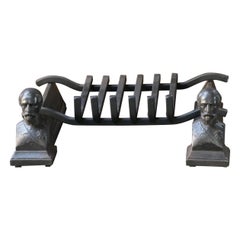 19th Century French Napoleon III Fire Grate, Fireplace Grate