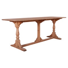 Bleached Oak Trestle Table