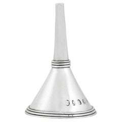 Antique Georgian English Sterling Silver Funnel