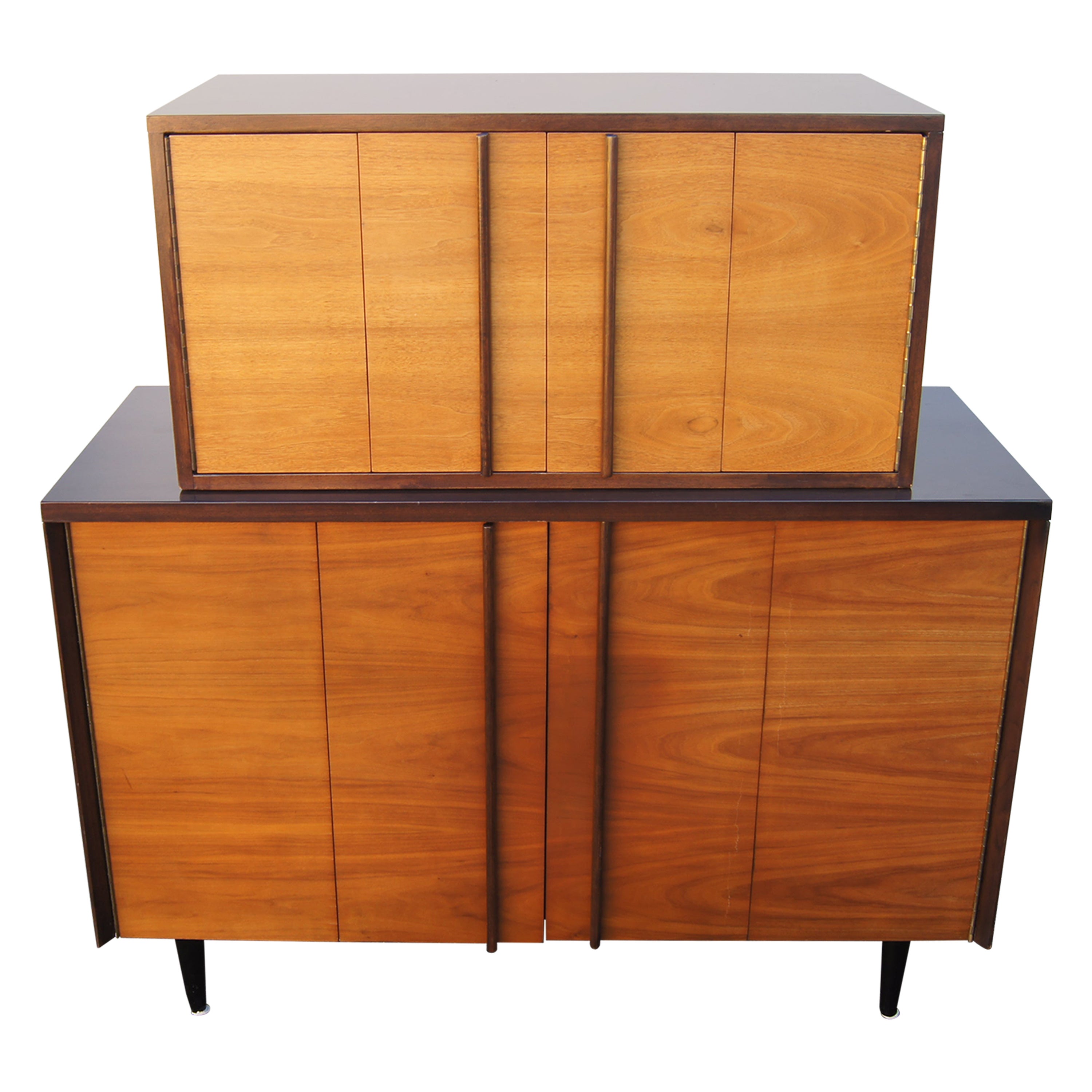 Two-Tone Highboy Dresser by John Stuart For Sale