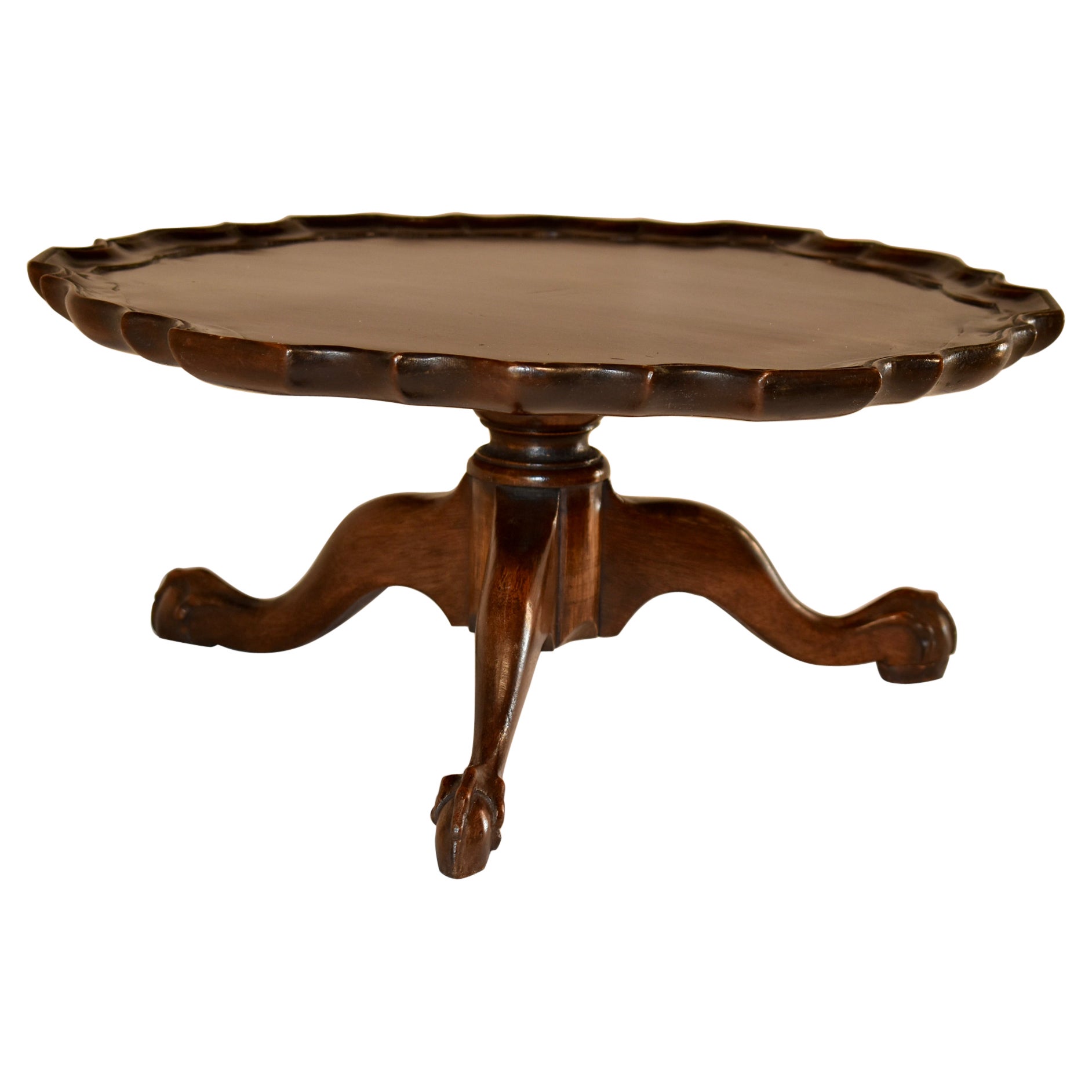 Mahogany Lazy Susan from England, c. 1900 For Sale