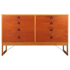 Midcentury Chest of Drawers in Teak and Oak Designed by Børge Mogensen, 1960s