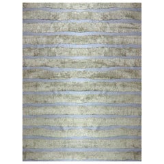 Eskayel, Bold Stripe, Gulf Rug, Merinowolle/NZ-Wolle Marokkanisches Flachgewebe