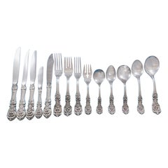 Ensemble de couverts en argent sterling 12 services 172 pièces du dîner Francis I Reed & Barton