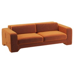 Popus Editions Giovanna 3 Seater-Sofa mit Bernstein-Samtpolsterung