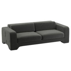 Popus Editions Giovanna 3 Seater Sofa in Dark Brown Como Velvet Upholstery