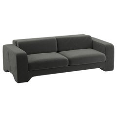 Popus Editions Giovanna 3 Seater Sofa in Khaki Como Velvet Upholstery