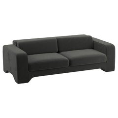 Popus Editions Giovanna 3 Seater Sofa in Gray Como Velvet Upholstery