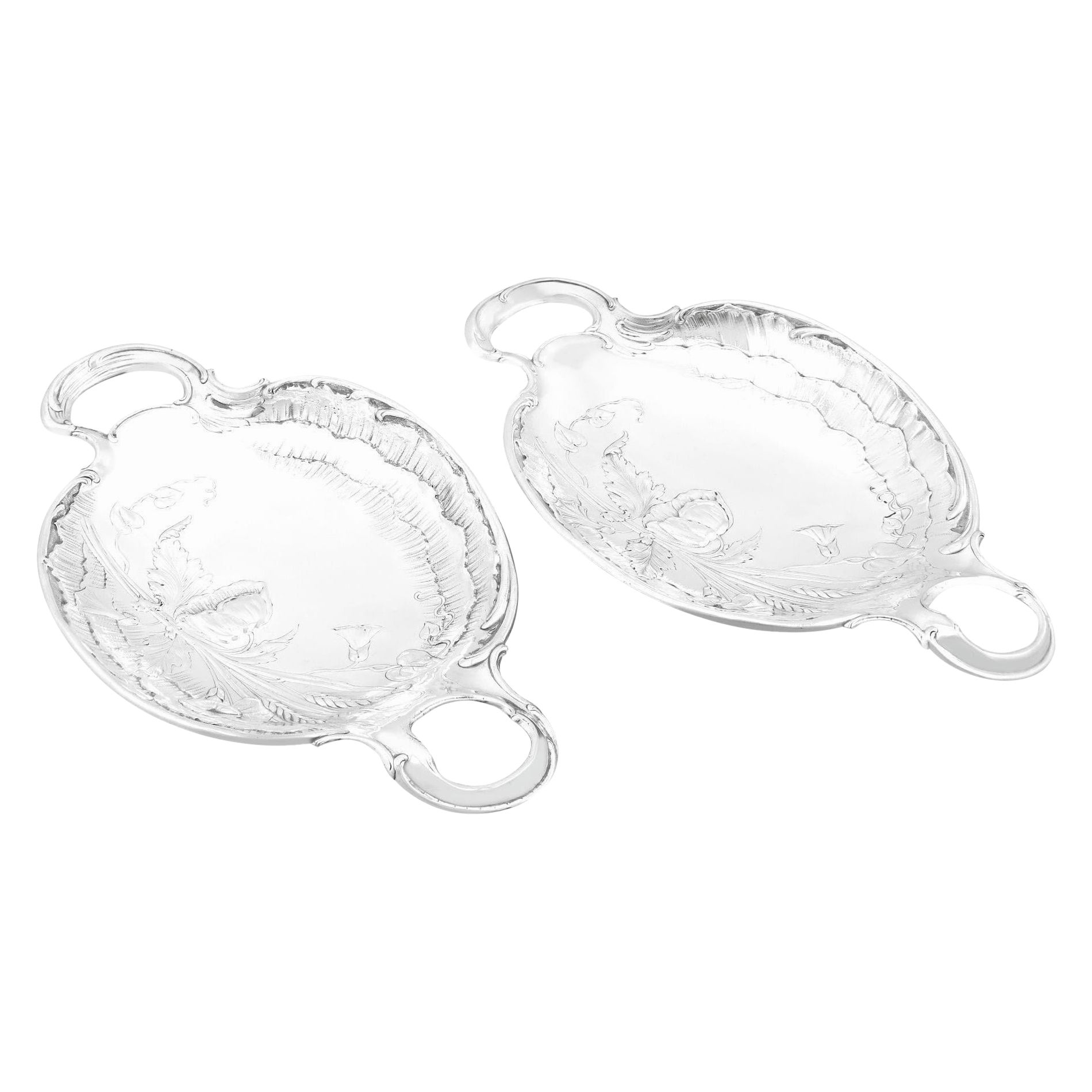 Antique Austro-Hungarian Silver Fruit Dishes