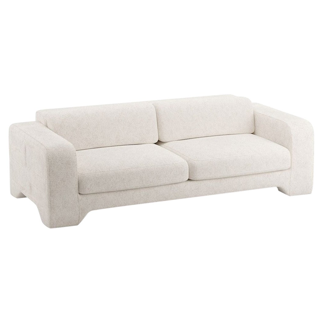 Popus Editions Giovanna 3 Seater Sofa in Gray Antwerp Linen Upholstery For Sale