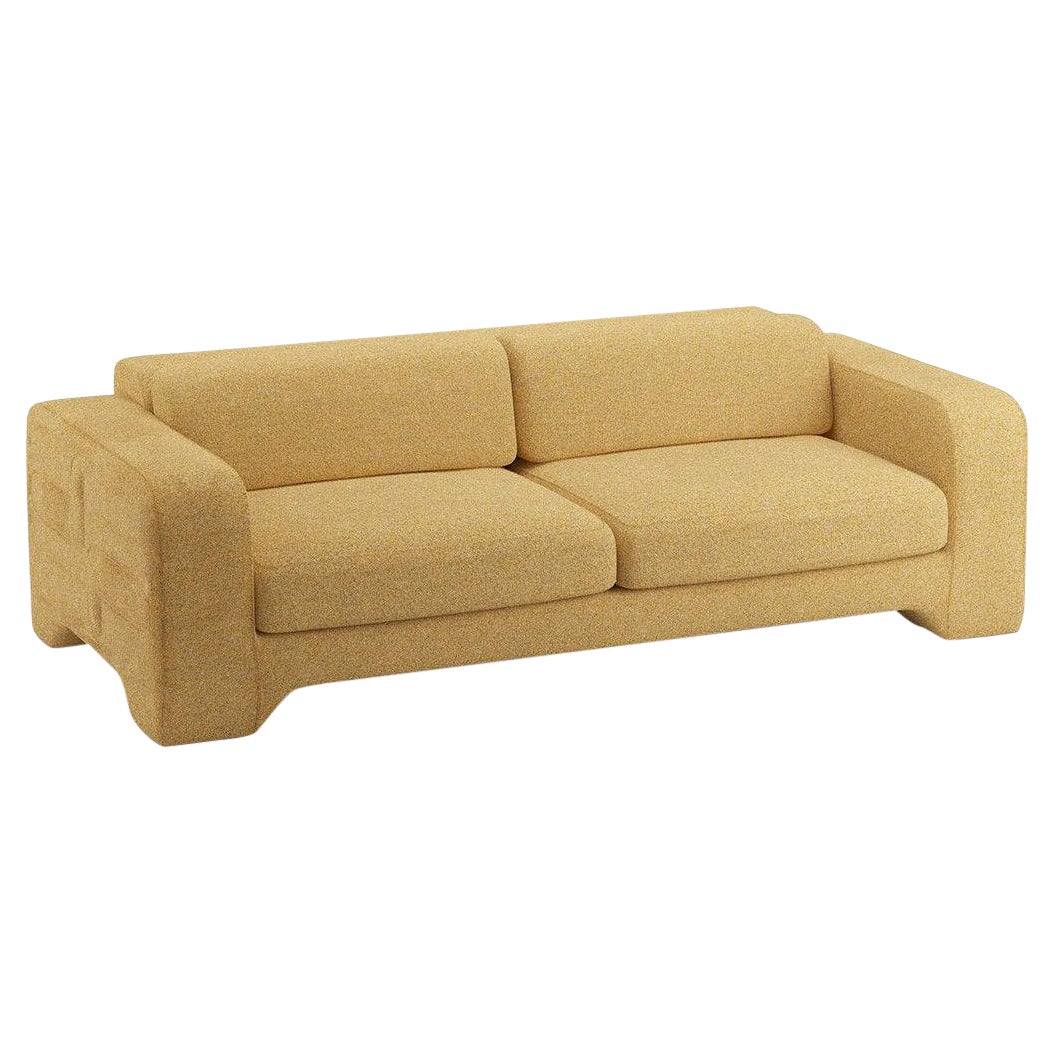 Popus Editions Giovanna 3 Seater Sofa in Saffron Antwerp Linen Upholstery