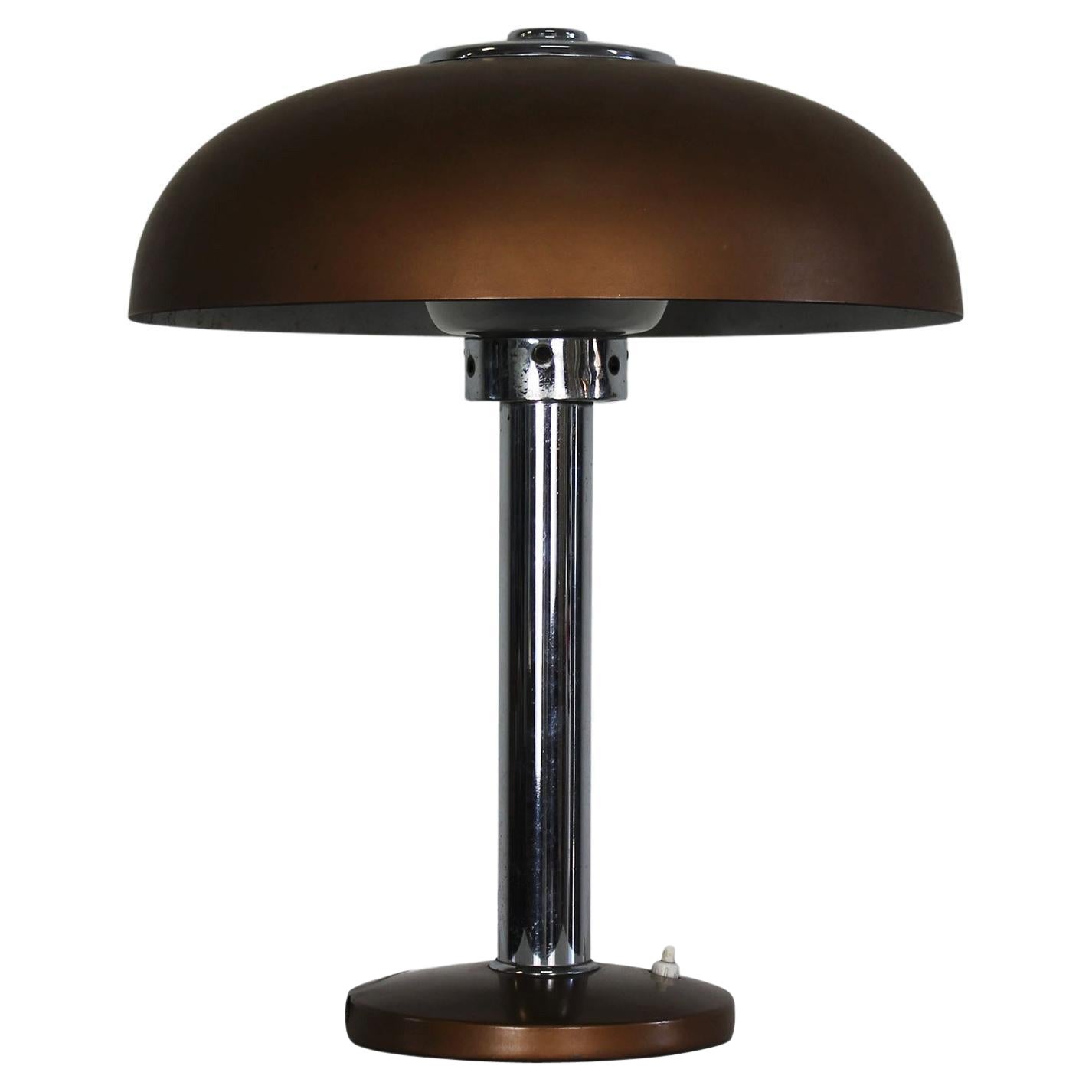 Gio Ponti 546 Table Lamp in Aluminum and Opaline Glass by Ugo Pollice 1940s For Sale