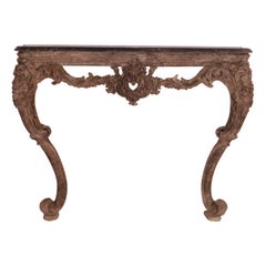 Italian Carved Console Table