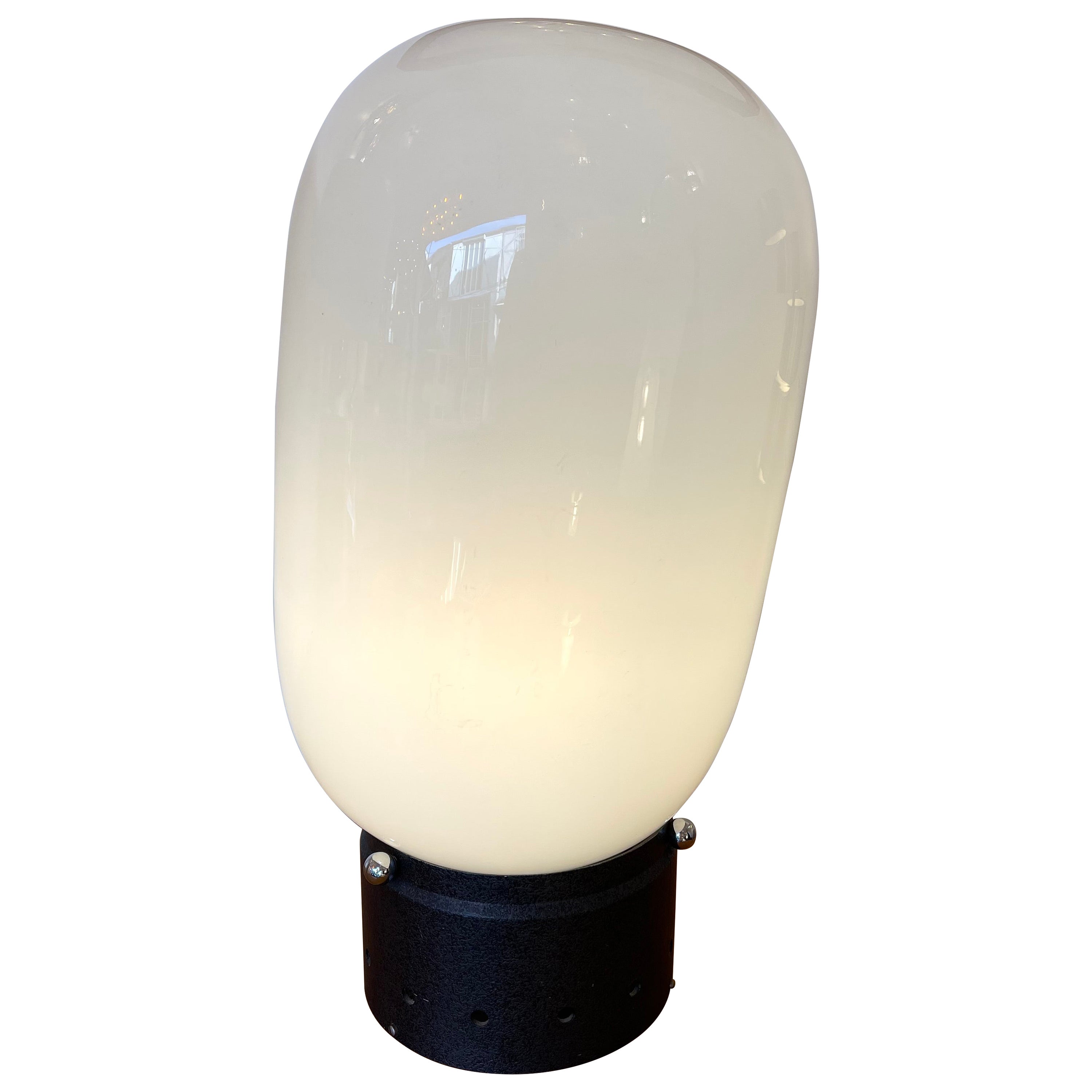 Space Age Metal Murano Glass Bubble Lamp by Mazzega, Italy, 1970s For Sale