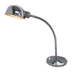 Lampe de bureau réglable en chrome des années 1960, Italie