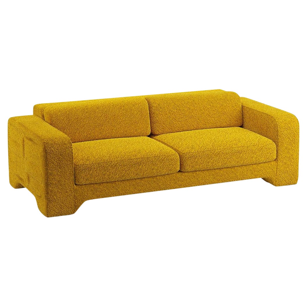 Popus Editions Giovanna 3 Seater Sofa in Amber Athena Loop Yarn Fabric For Sale