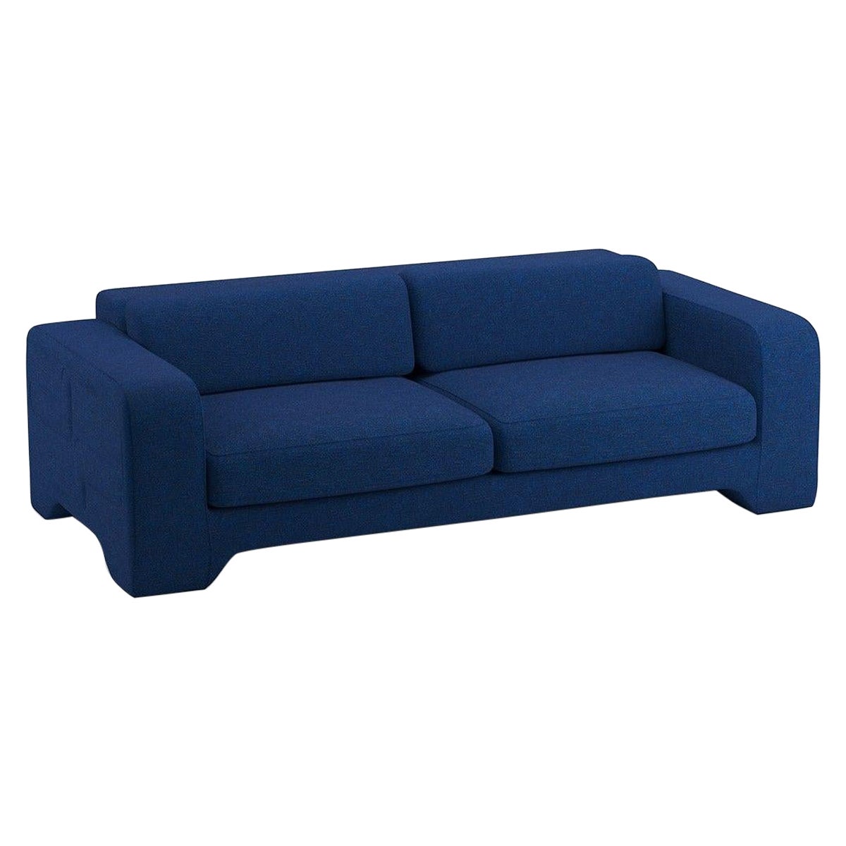 Popus Editions Giovanna 3 Seater Sofa in Ocean Megeve Fabric with Knit Effect For Sale