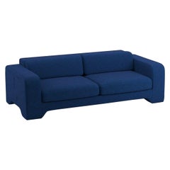 Popus Editions Giovanna 3 Seater Sofa in Ocean Megeve Fabric with Knit Effect