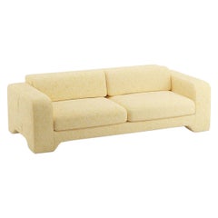 Popus Editions Giovanna 3 Seater Sofa in Straw Zanzi Linen Fabric