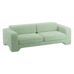 Canapé Giovanna 3 Seater Popus Editions en tissu de lin Zanzi couleur gazon