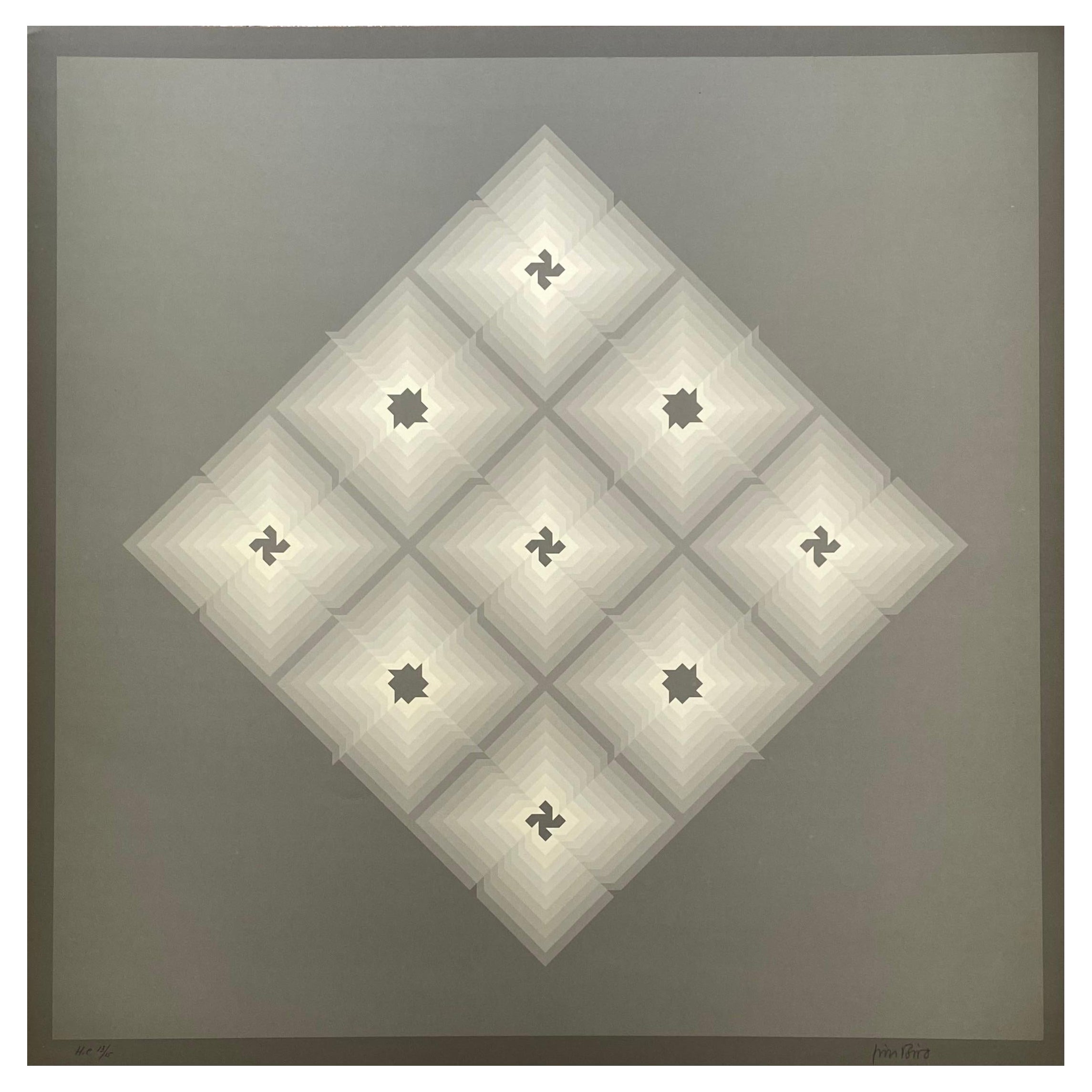Jim Bird, Tribute to Vasarely 4, 1970 For Sale