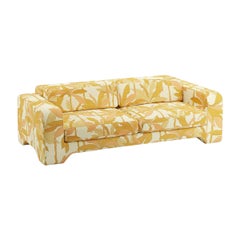 Canapé Giovanna 3 Seater en tissu jacquard rouille Miami Popus Editions