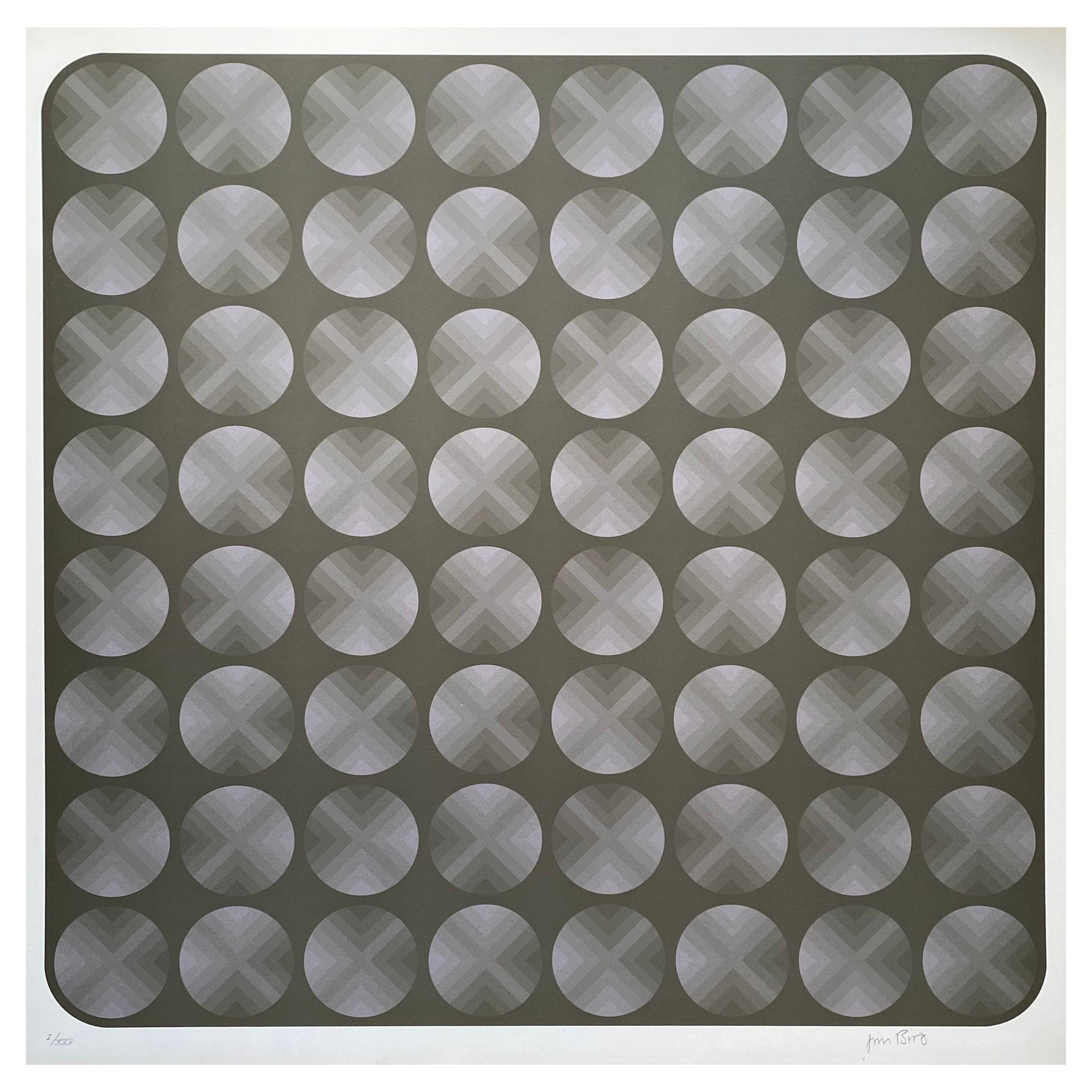 Jim Bird, Tribute to Vasarely 5, 1970 For Sale