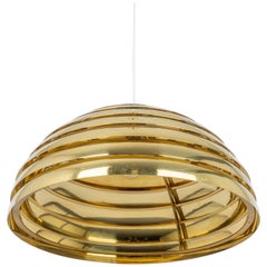 Large Brass Dome Pendant Light by Florian Schulz, Germany