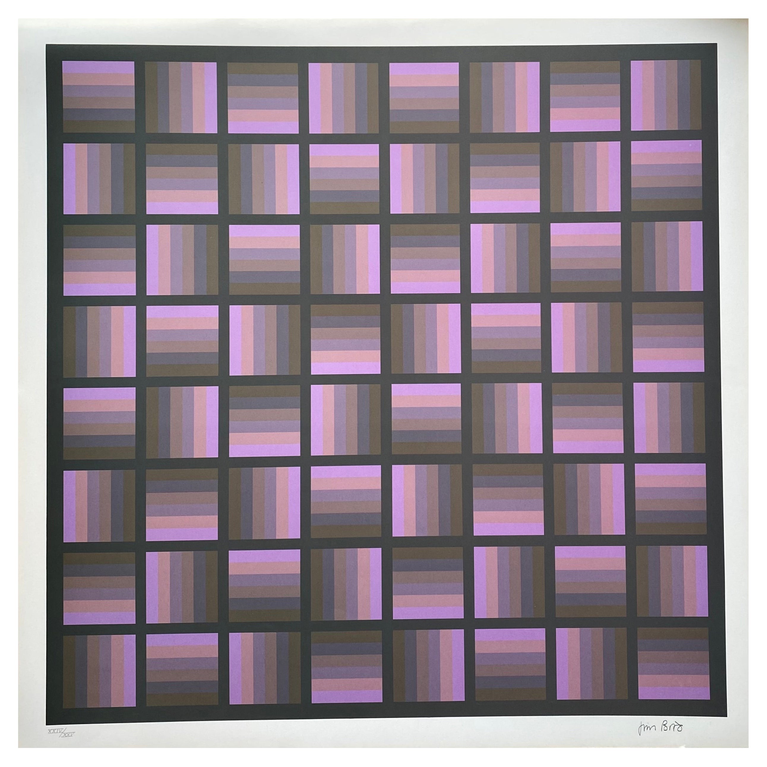 Jim Bird - Tribute to Vasarely 7 - 1970 For Sale