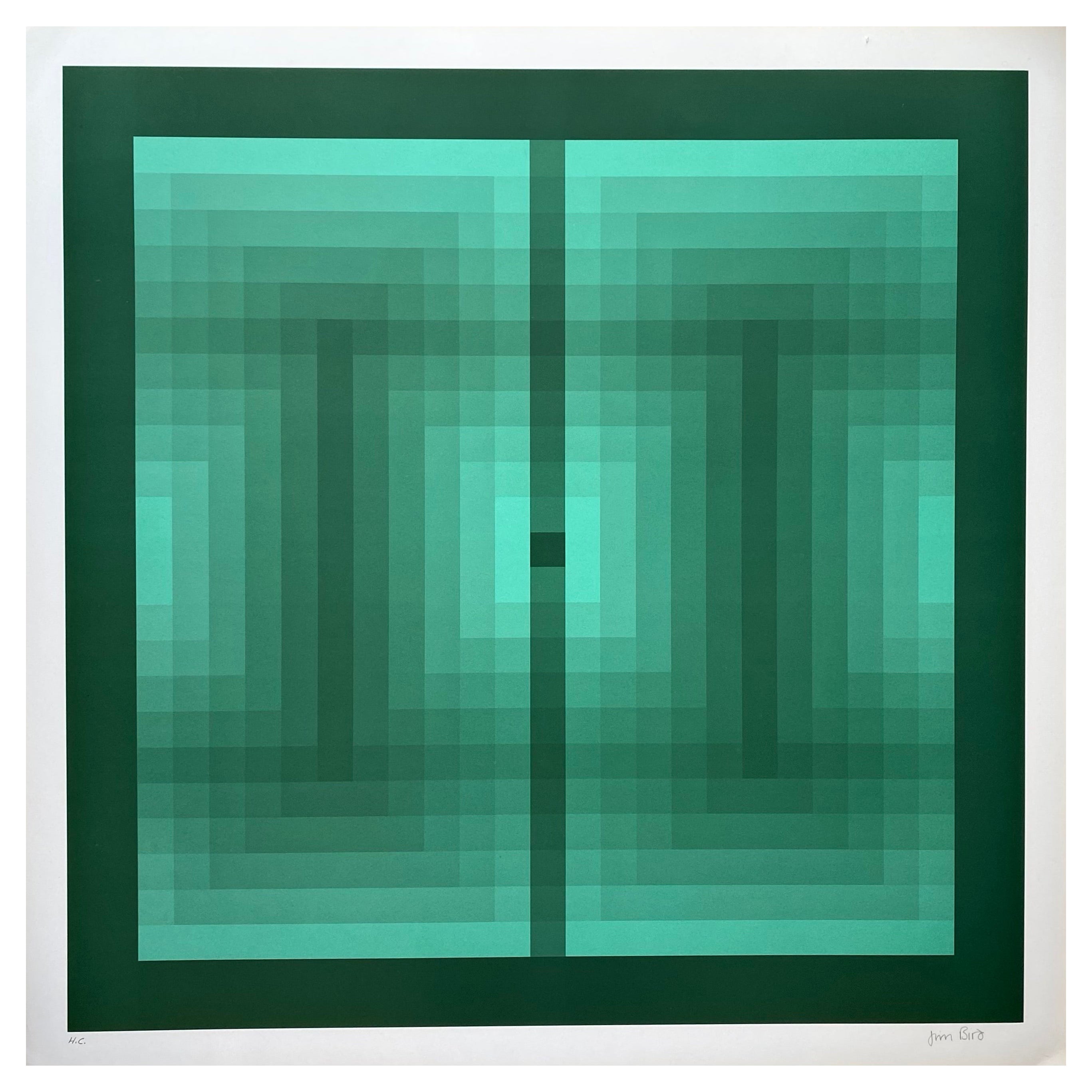 Jim Bird, Tribute to Vasarely 12, 1970 For Sale