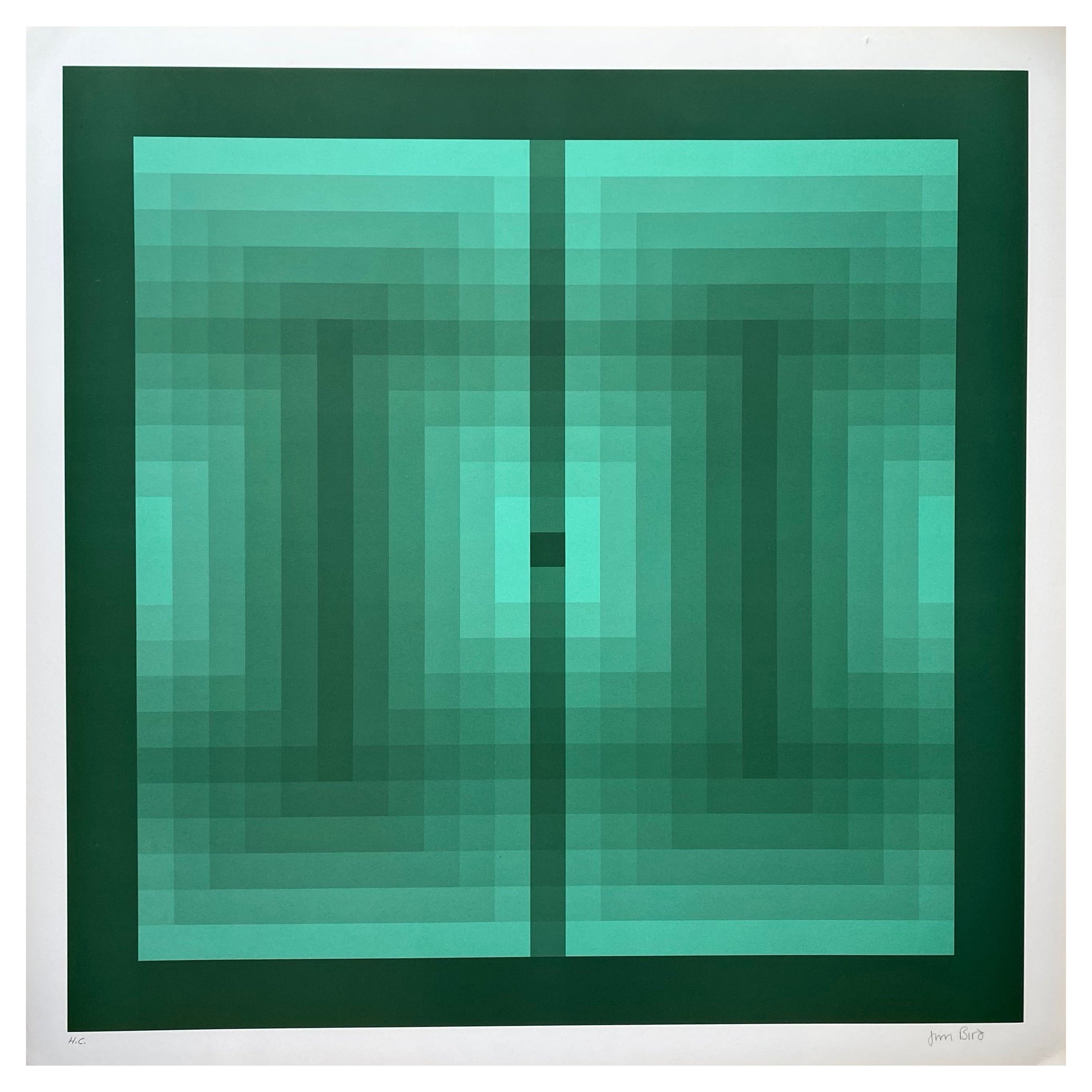 Jim Bird, Hommage an Vasarely 12, 1970 im Angebot