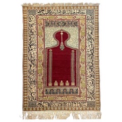 Antique Rare Turkish Ottoman ‘Pendrma’ Rug