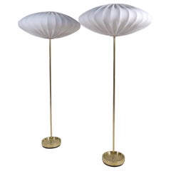 Midcentury Swedish Brass Floor Lamps 1960s Fagerhults Belysning