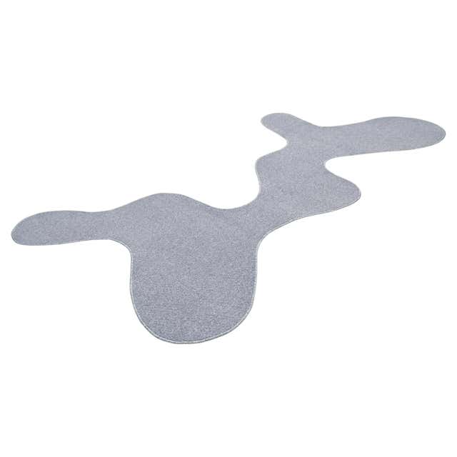 AKI Rug B, Maroon Red Organic Shaped Rug For Sale at 1stDibs