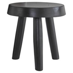 High Black Stained Milk Stools