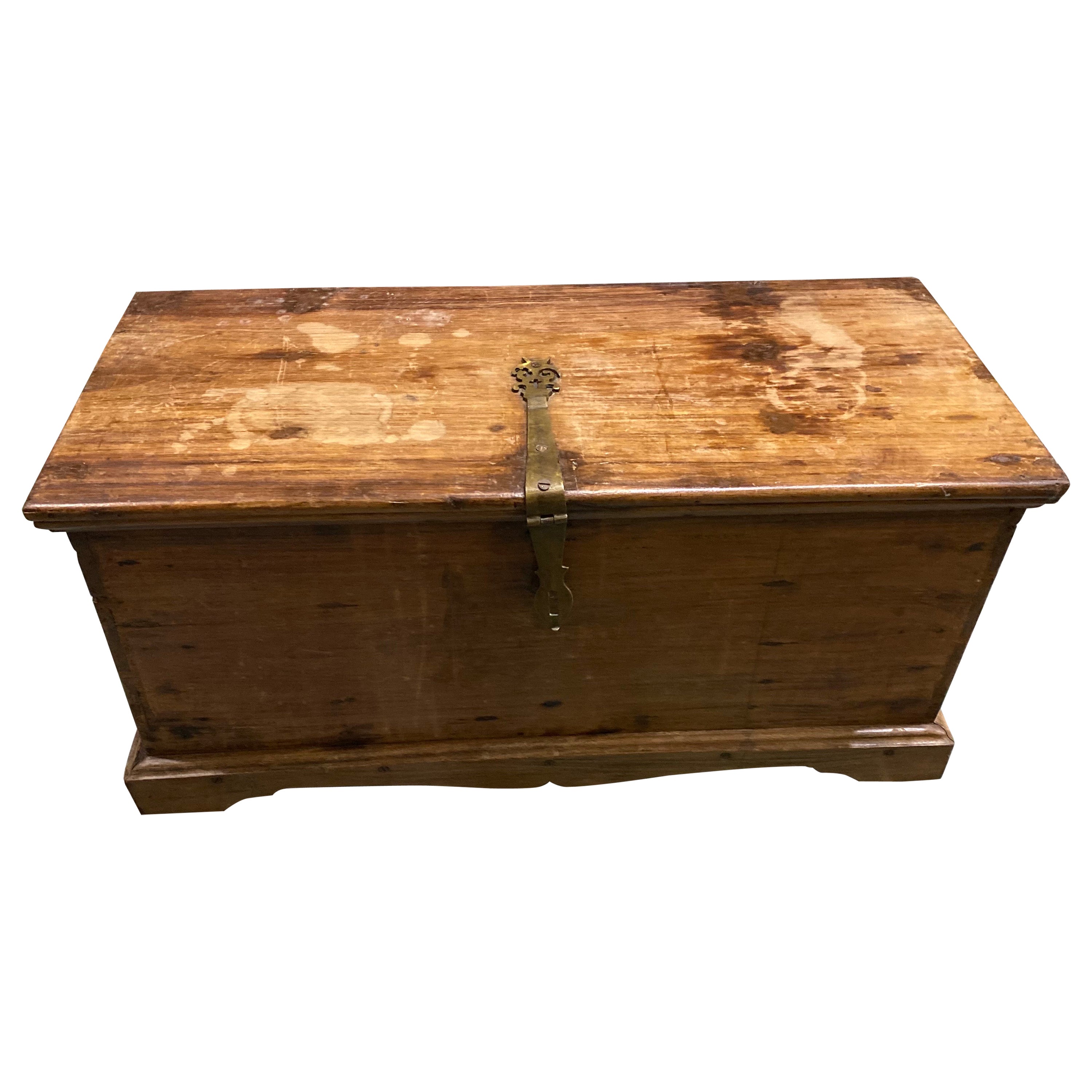 Late 19th Century French Bible Box, Trunk, Blanket Chest For Sale