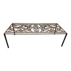 French Iron Architectural Fragment Coffee Table Frame