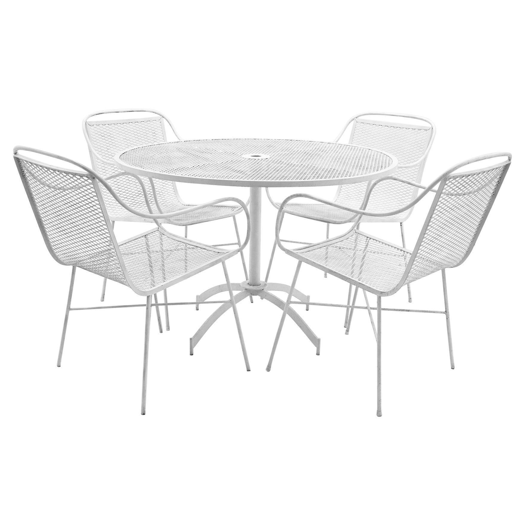 Stylish Neoclassical Dining Table and Chairs at 1stDibs