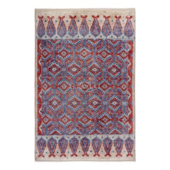 Modern Hand Knotted Rug Made of Hand-Spun Organic Wool, Custom Options Available