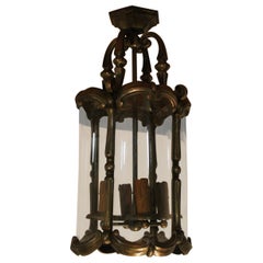 Antique Bronze Lantern, French, XX th