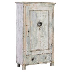 19th Century Central European Patinated Wooden Cabinet