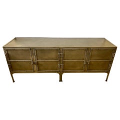 Restoration Hardware Industrial Style Metal Cabinet Sideboard Credenza