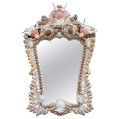 Vintage Shell Encrusted Wall Mirror